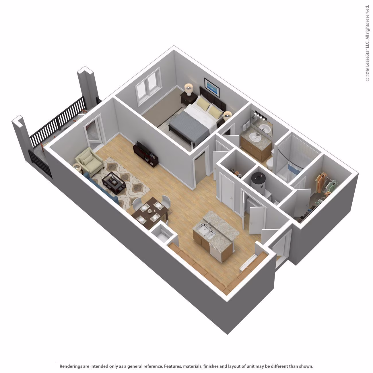 1 Bed 1 Bath 950 SqFt (819 Net) – image 1