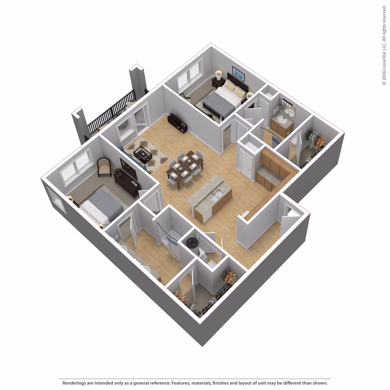 2 Bed 2 Bath 1284 SqFt (1176 Net) – image 1