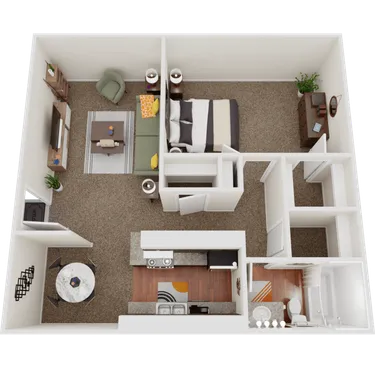 1 Bed 1 Bath - 1A – image 1