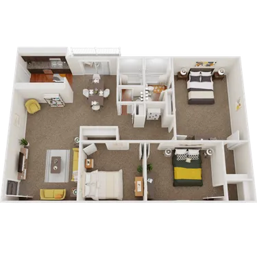 3 Bed 2 Bath - 3A - photo 2