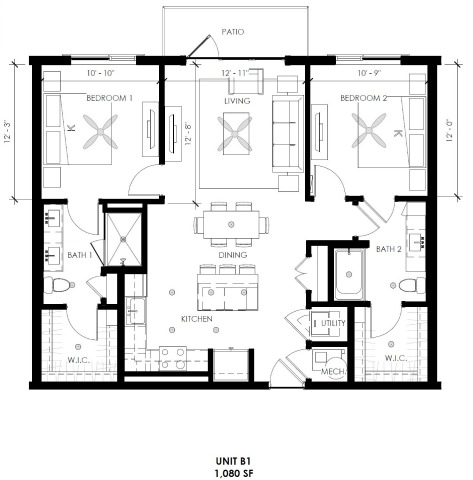 Two-Bedroom (B1) – image 1