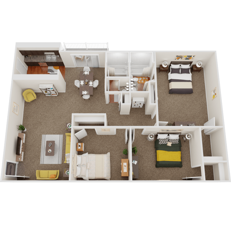 3 Bed 2 Bath - 3A – image 1