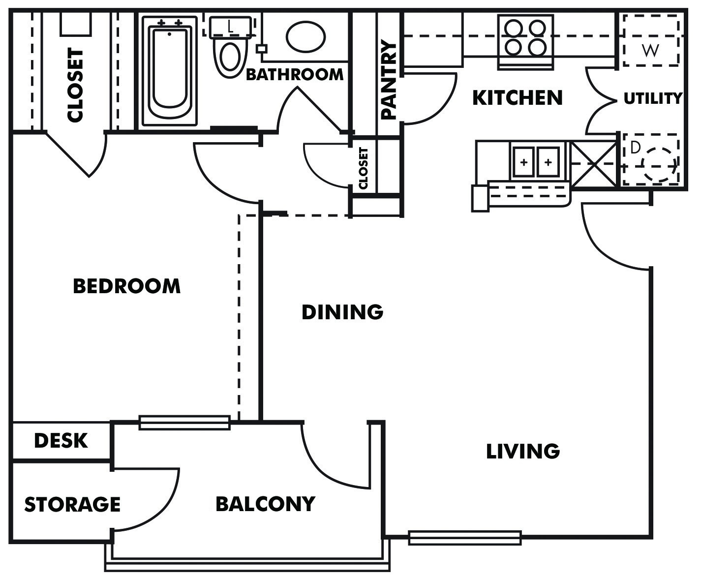 1BR/1BA · 665 sqft – image 1