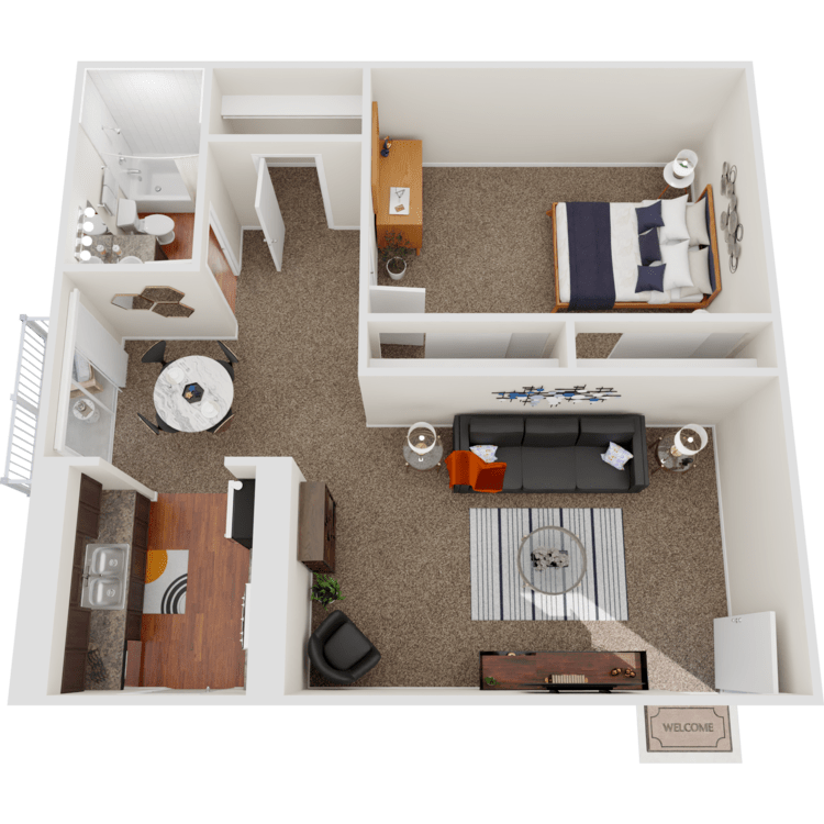 1 Bed 1 Bath - 1B – image 1