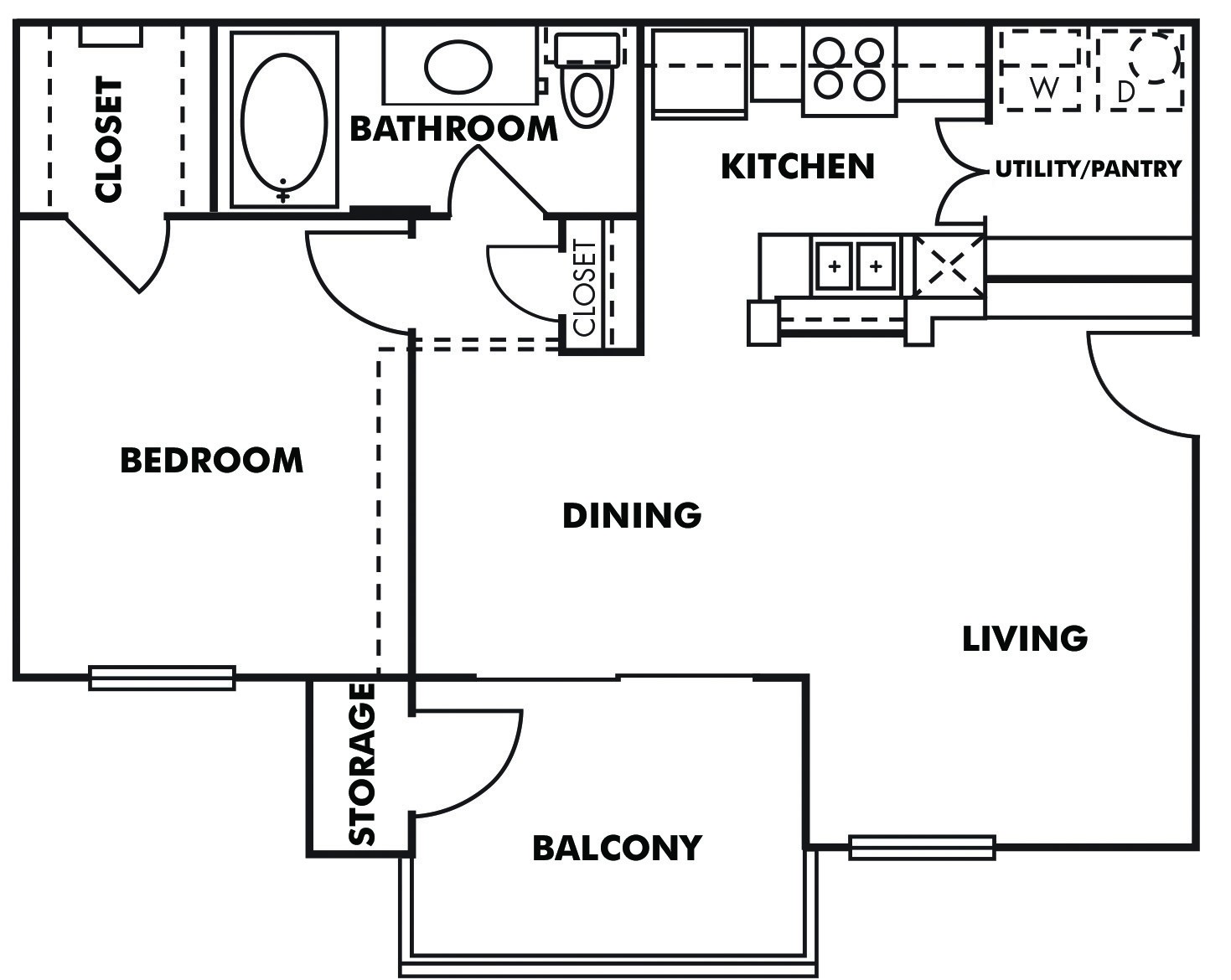 1BR/1BA · 718 sqft – image 1