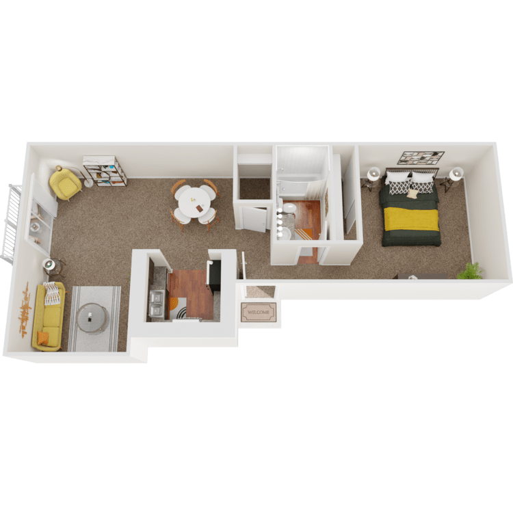 1 Bed 1 Bath - 1B2 – image 1