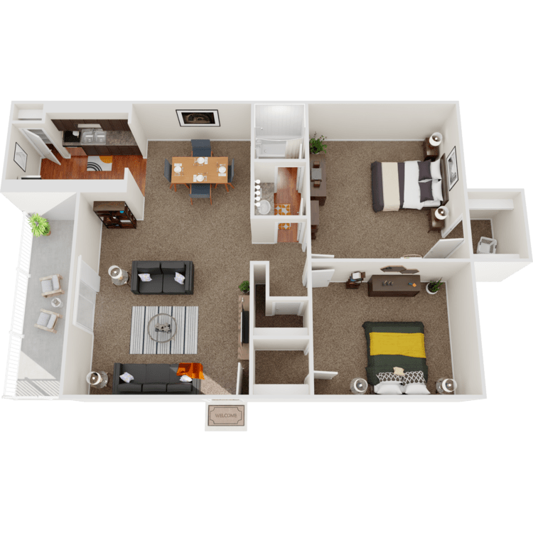 2 Bed 1 Bath - 2E – image 1