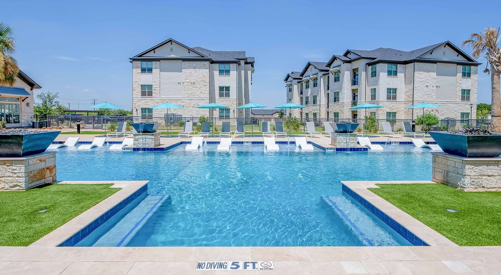 Resort-style pool at The Beverley at Denton