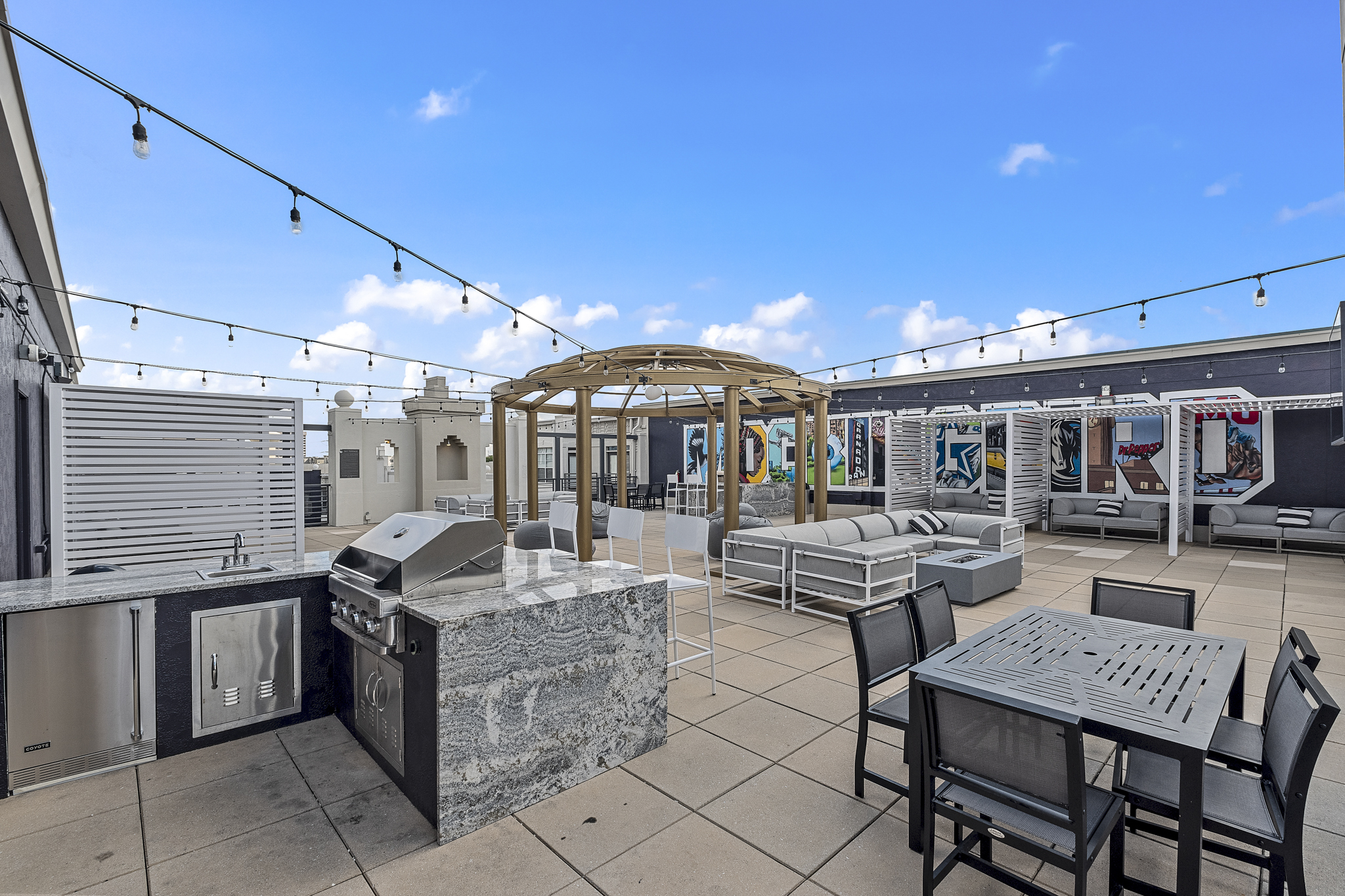 5 Mockingbird - Rooftop outdoor kitchen with grills