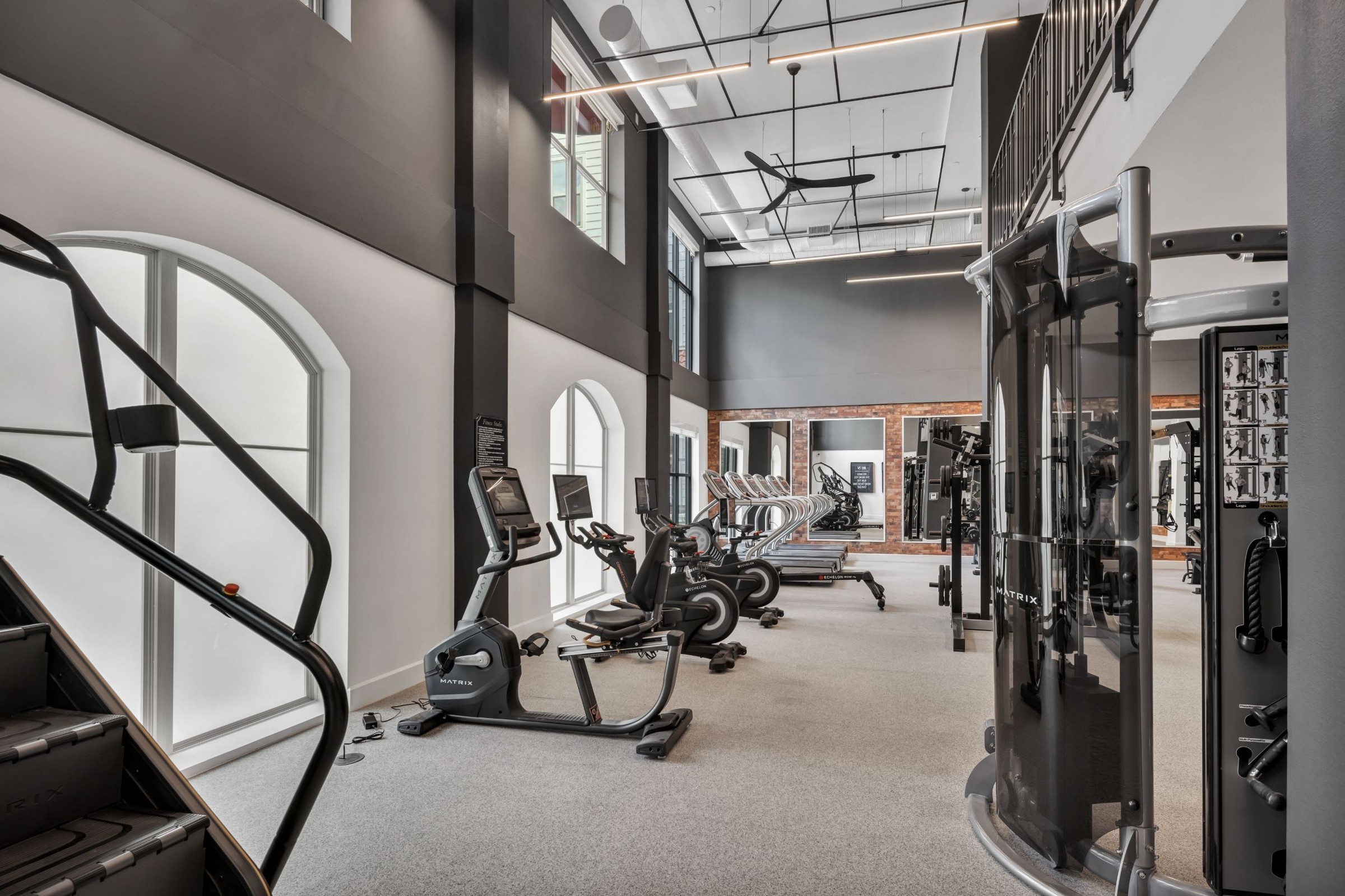Ablon at Harbor Village - Gym with strength and cardio equipment