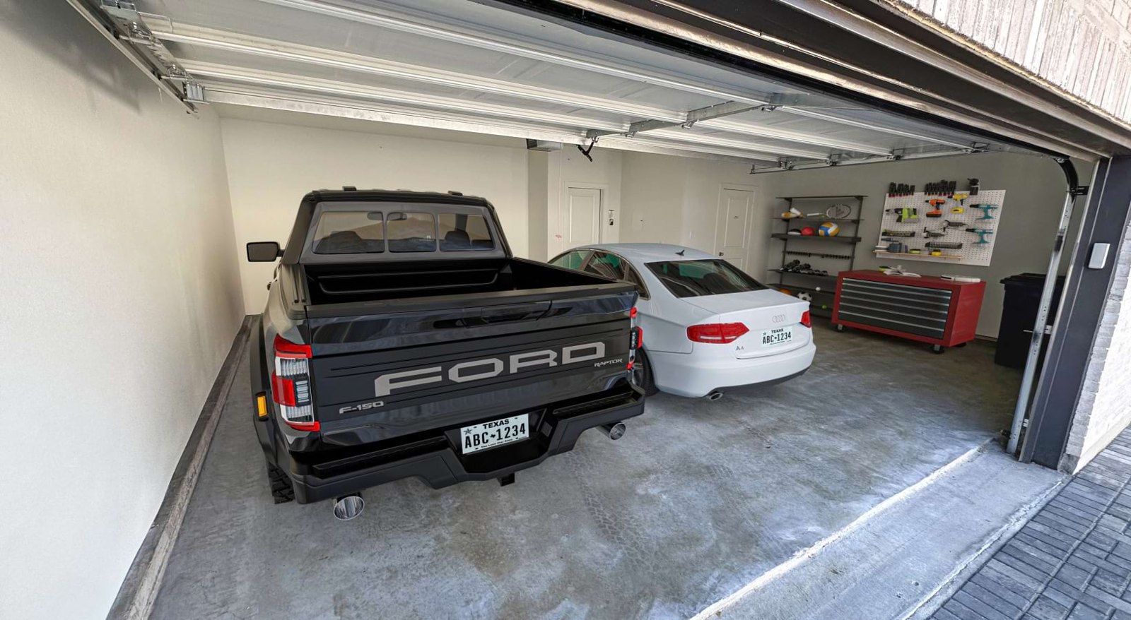 Homes with 2-car attached garages at Canvas at Midlothian