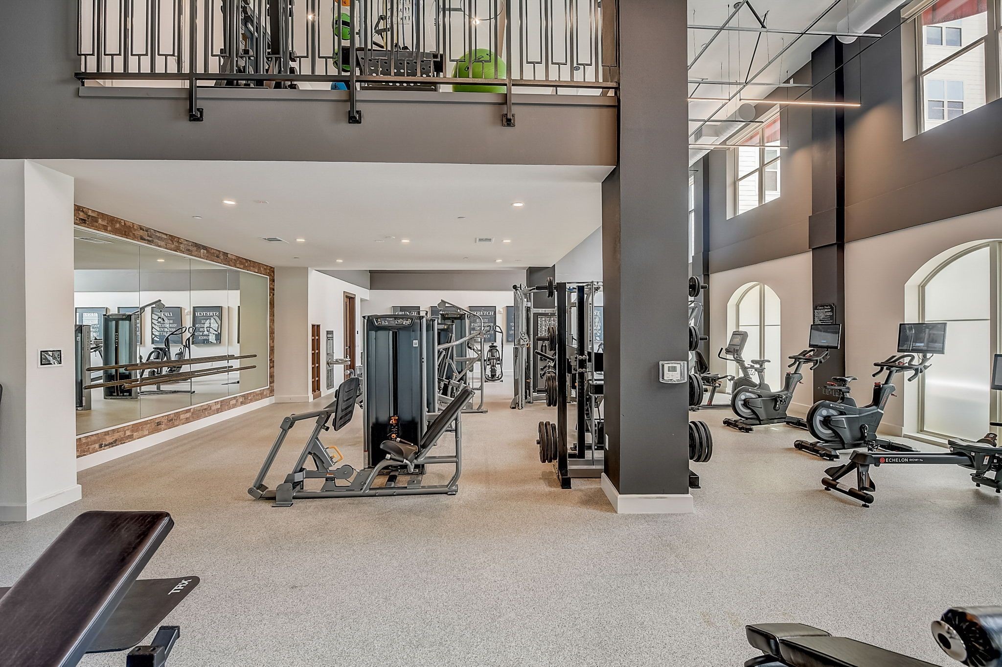 Ablon at Harbor Village - Two-story fitness center with exercise equipment