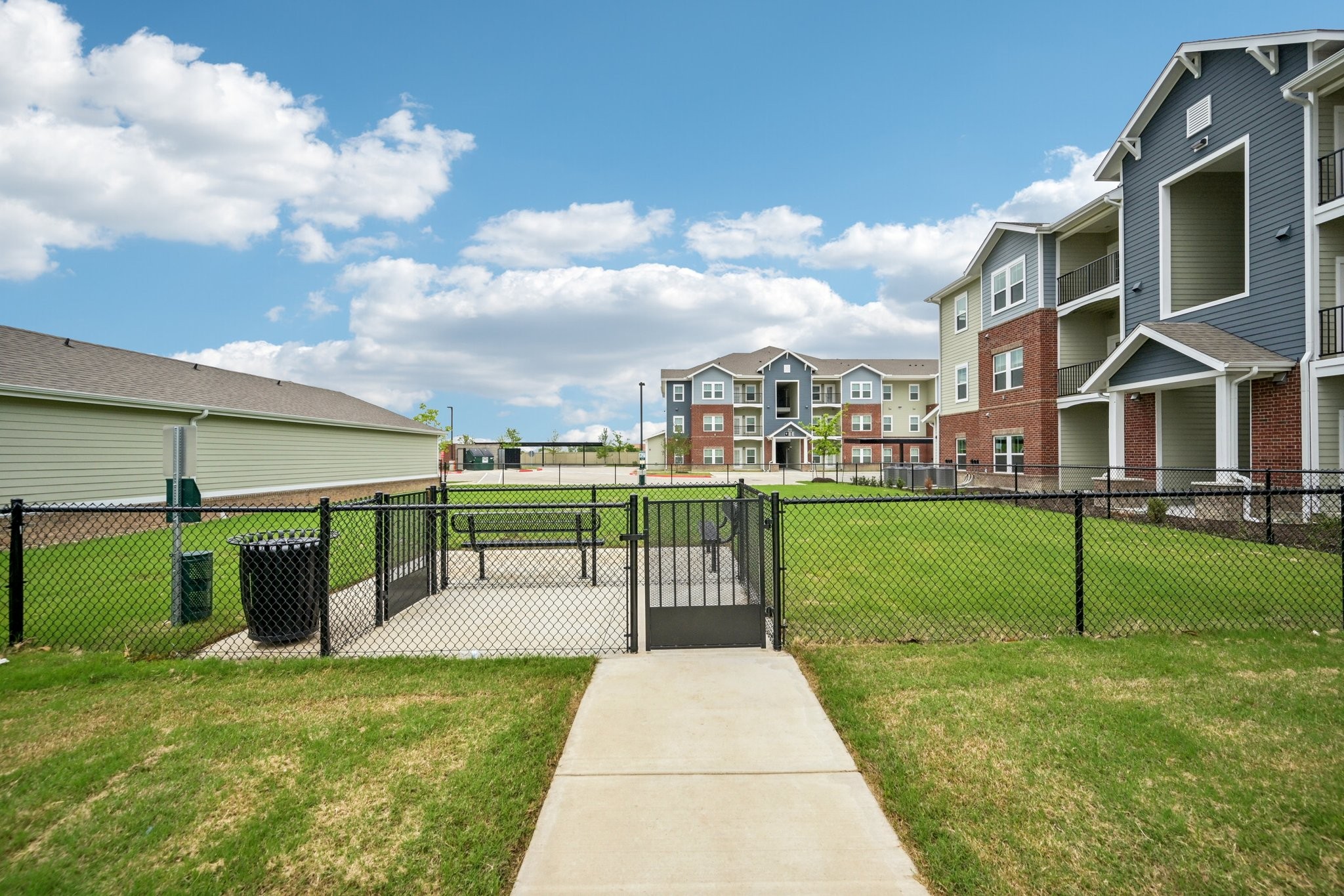 Fully fenced dog park