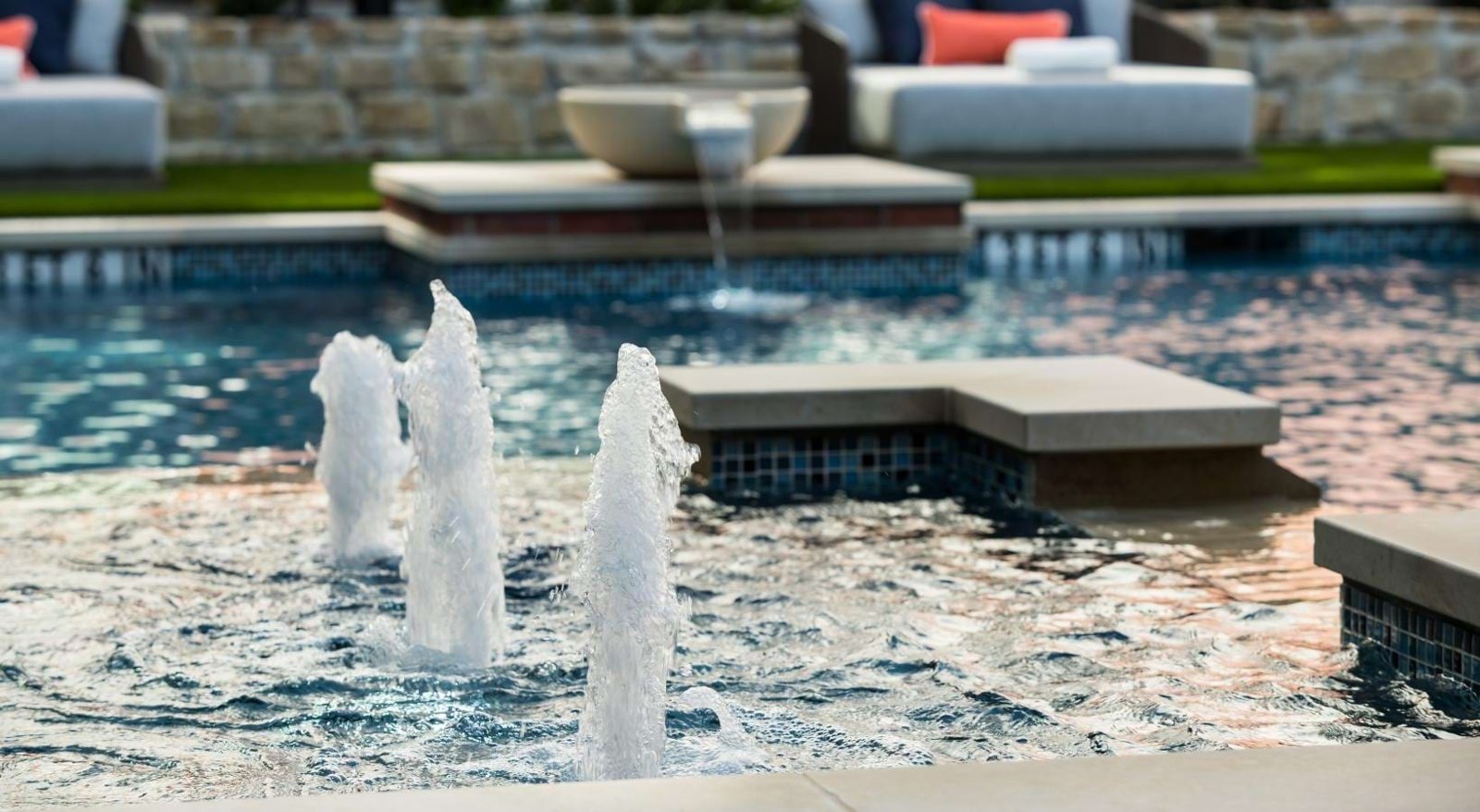 Sparkling swimming pool at Bexford Pullman