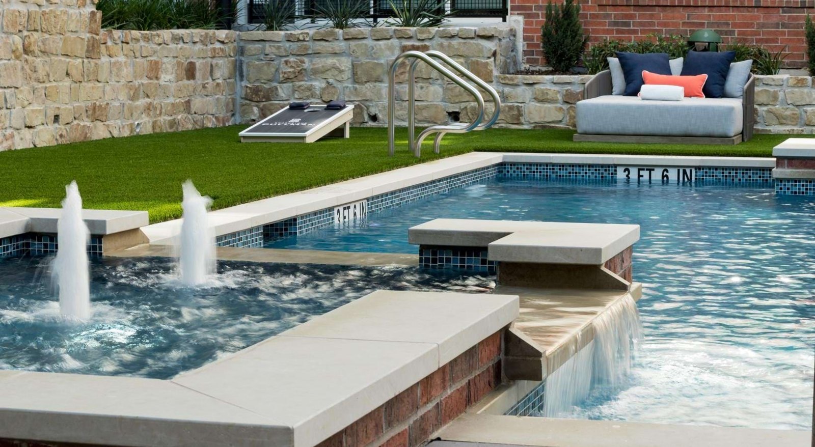 Shimmering resort-style pool at Bexford Pullman