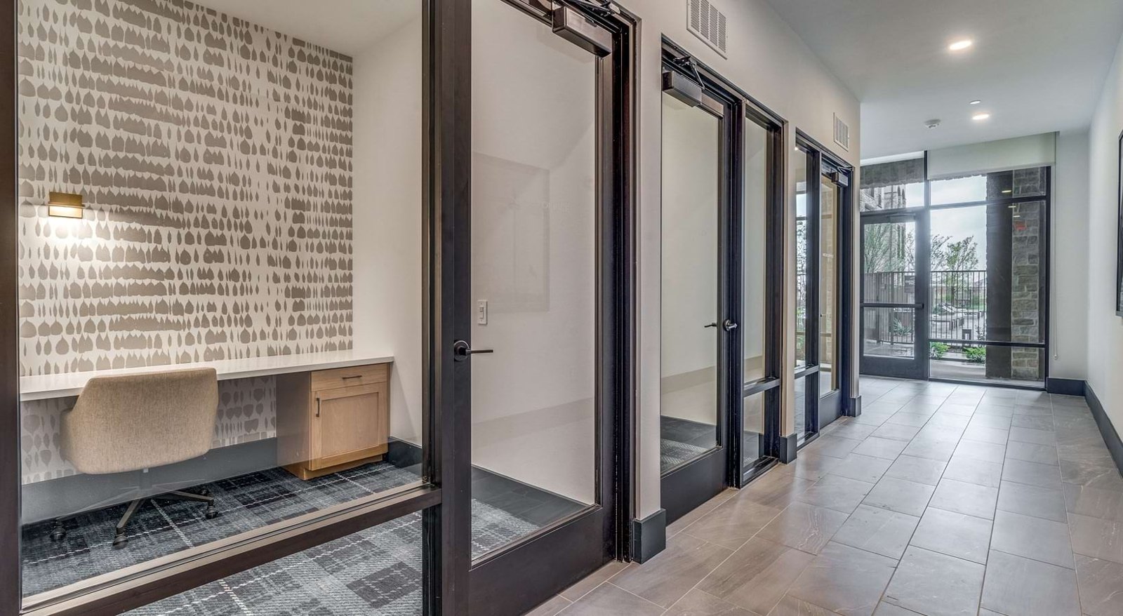 Private working spaces at Aven at the Cove