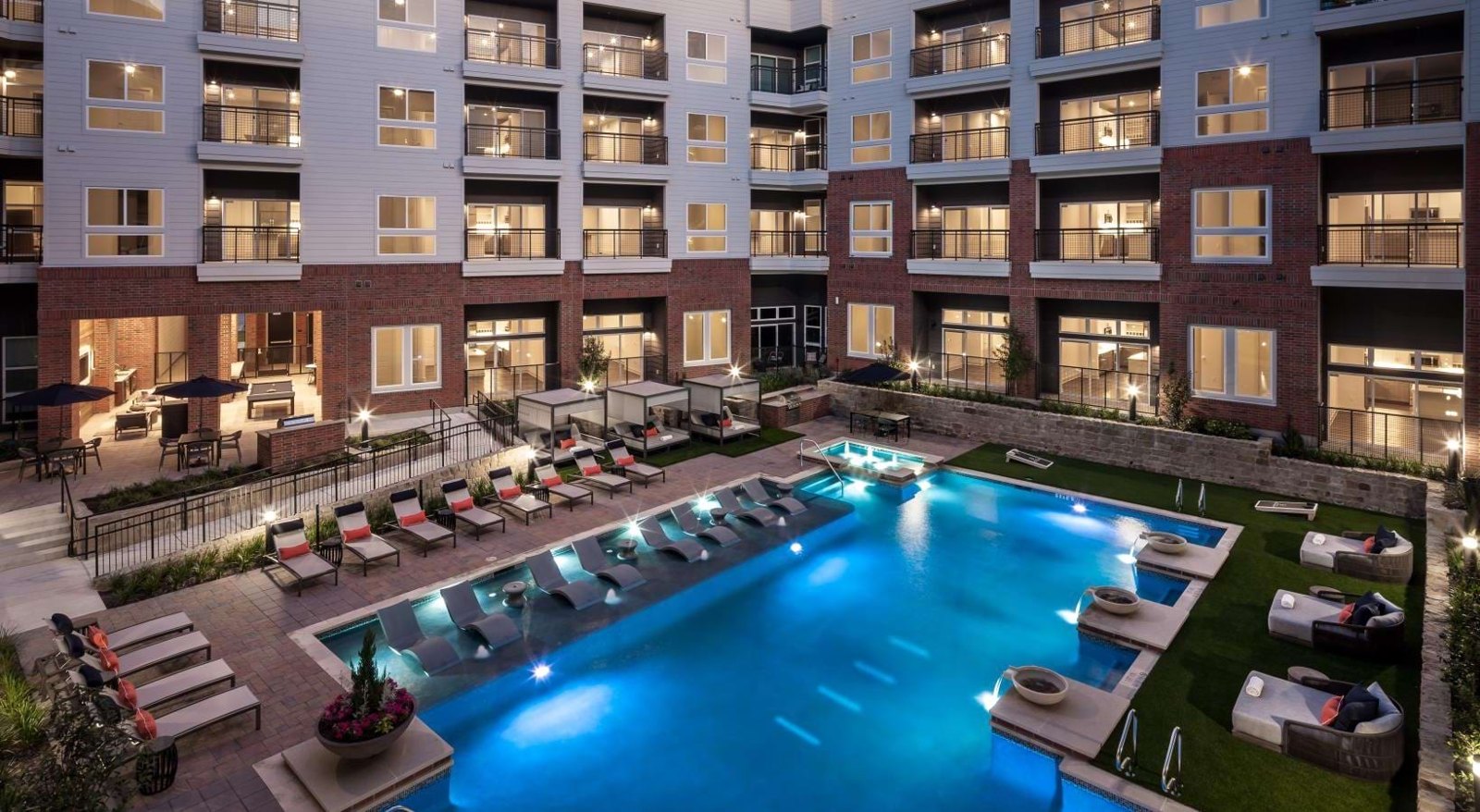Shimmering resort-style pool at Bexford Pullman