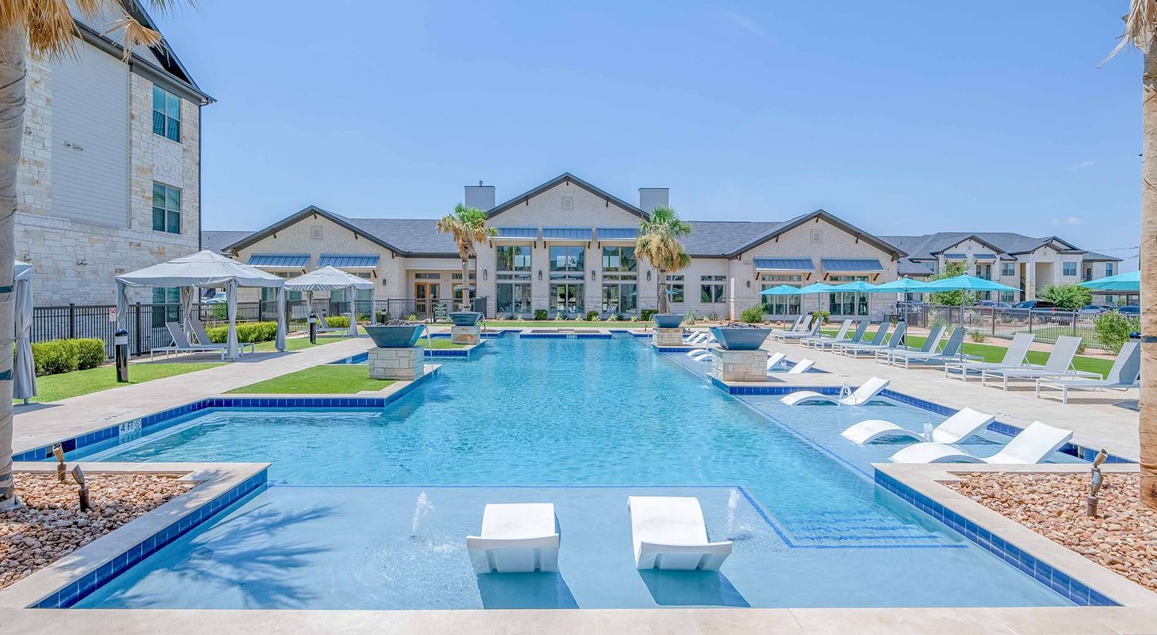 Resort-style pool at The Beverley at Denton