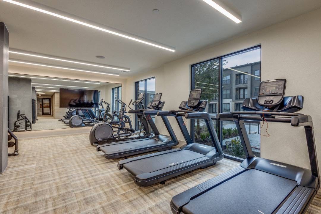 Fitness center with cardio equipment