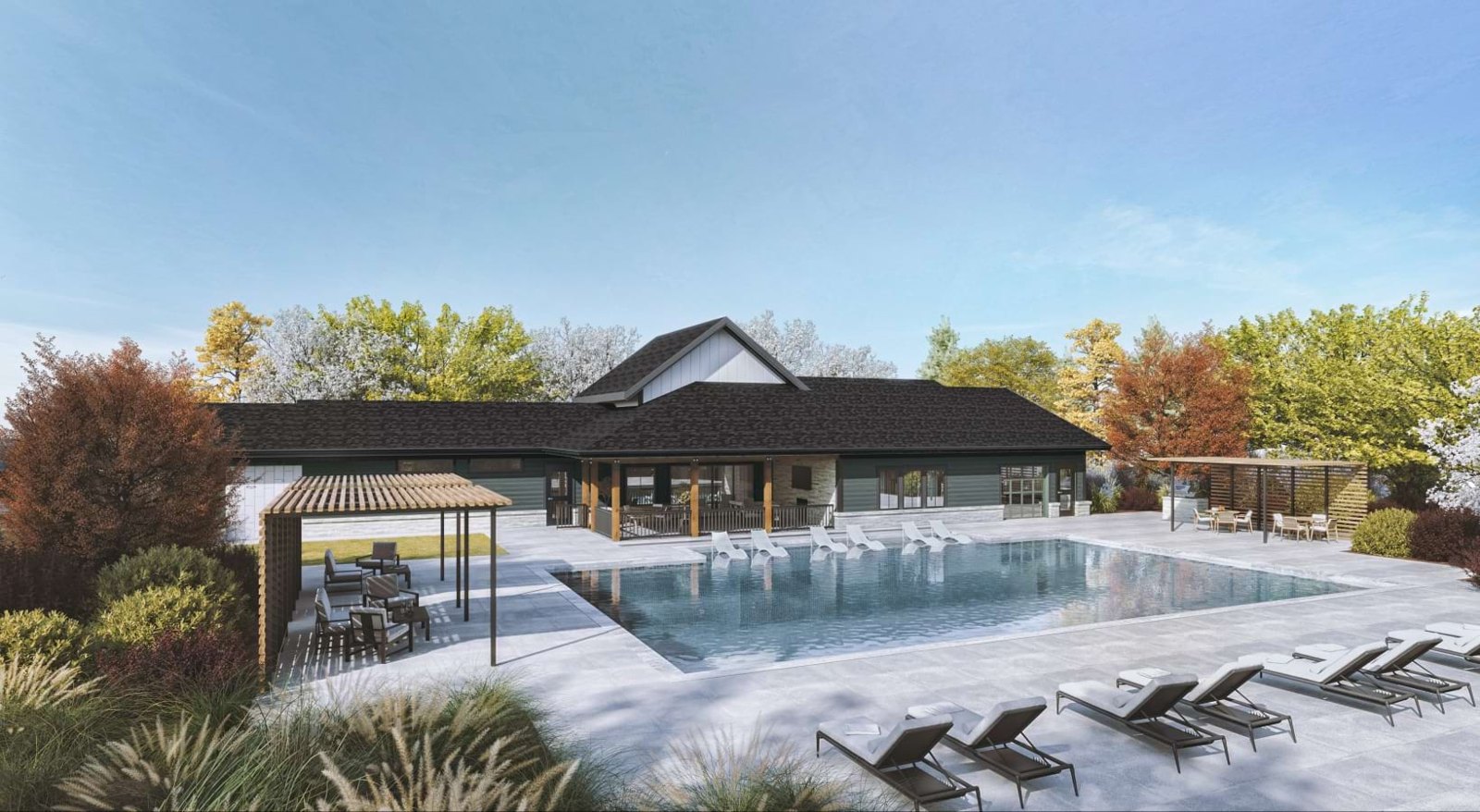 Coming Soon - Resort-inspired pool, relaxing sundeck, and outdoor patio & grilling stations. at Canvas at Midlothian