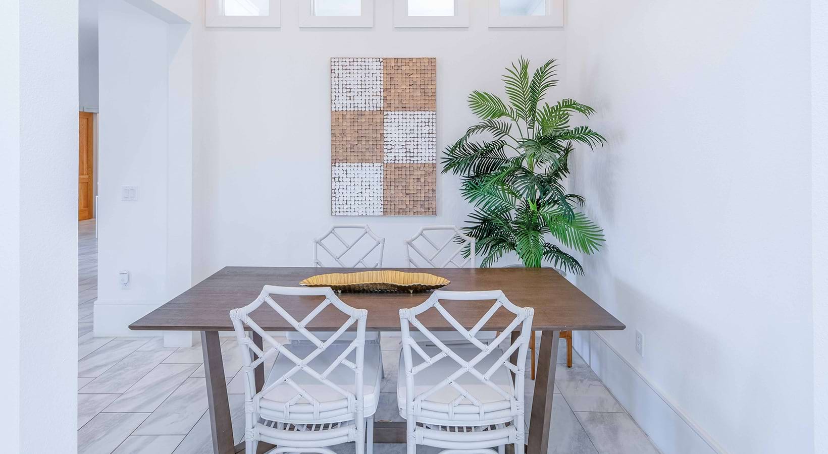 Dining nook in the clubhouse at The Beverley at Denton
