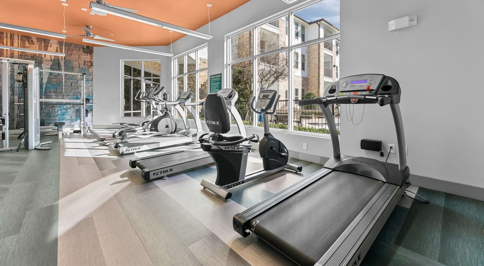 Fitness center cardio equipment at Bellrock Upper North