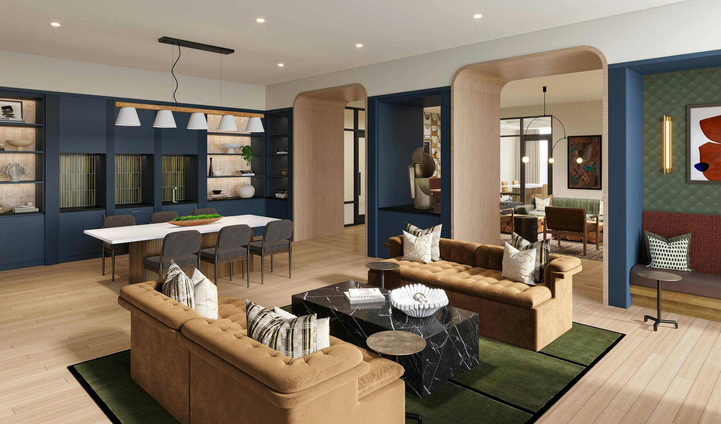 Coworking lounge