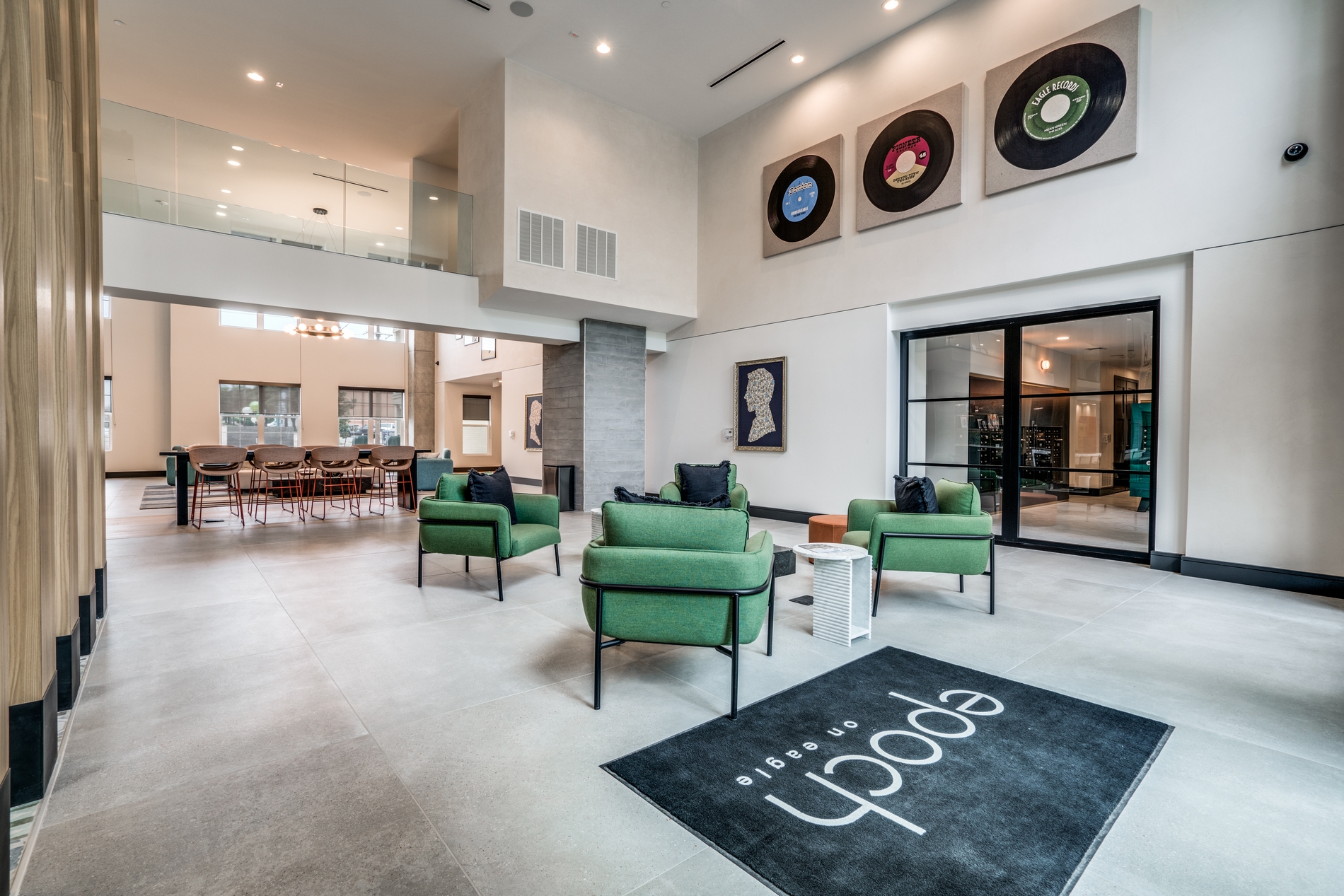 Clubroom with lounge seating at Epoch on Eagle