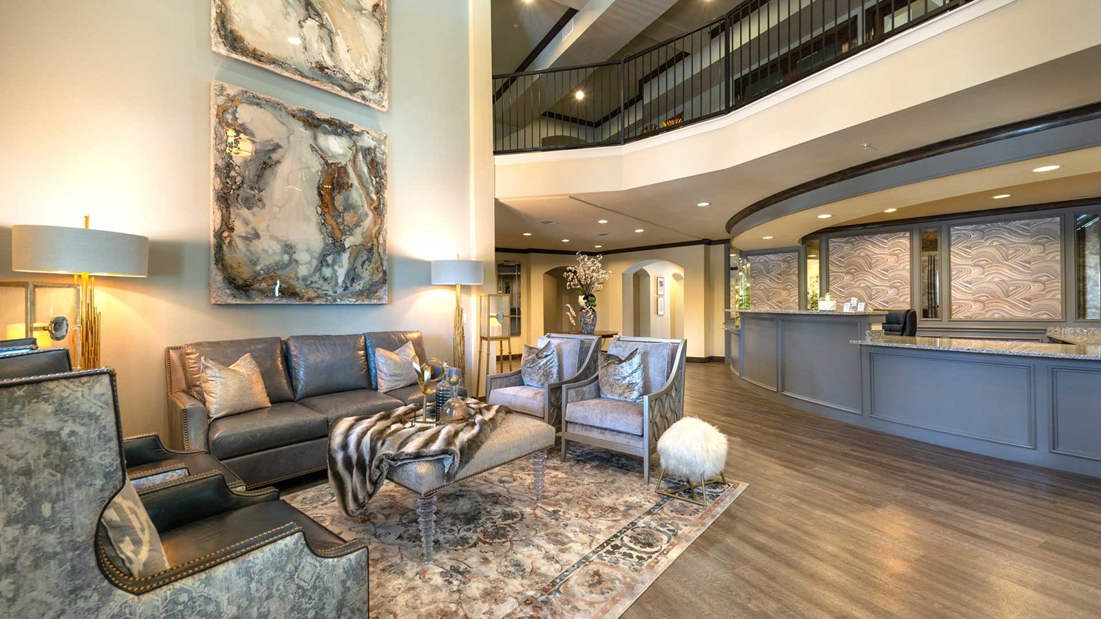 The lobby at Bell Tower Reserve