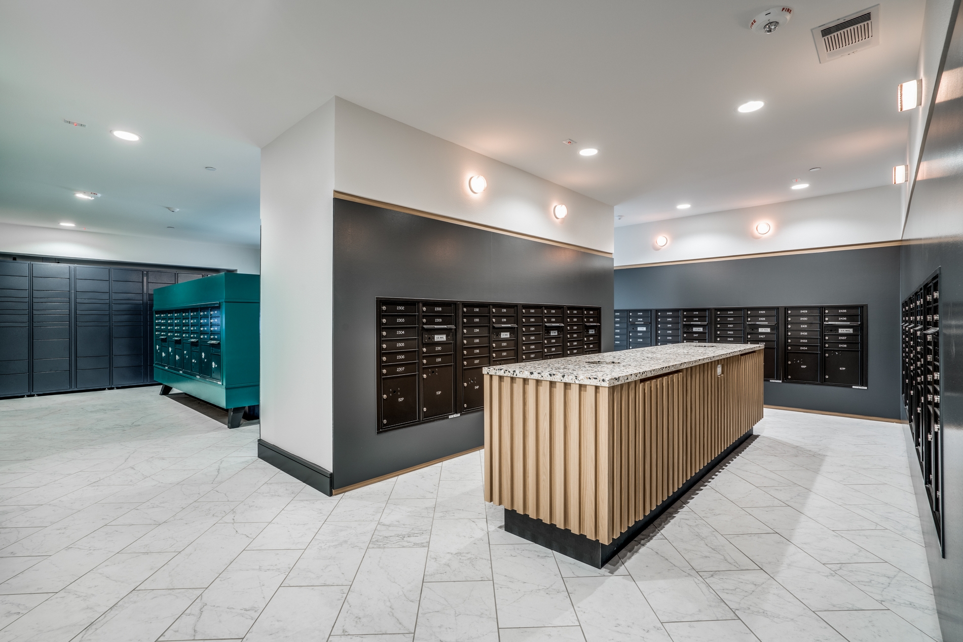 Mail room and package receiving at Epoch on Eagle