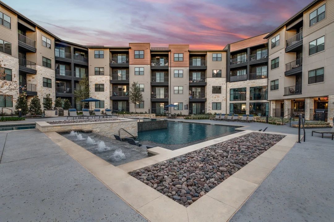 take a dip in the resort style pool at the bradley braddock road station apartments