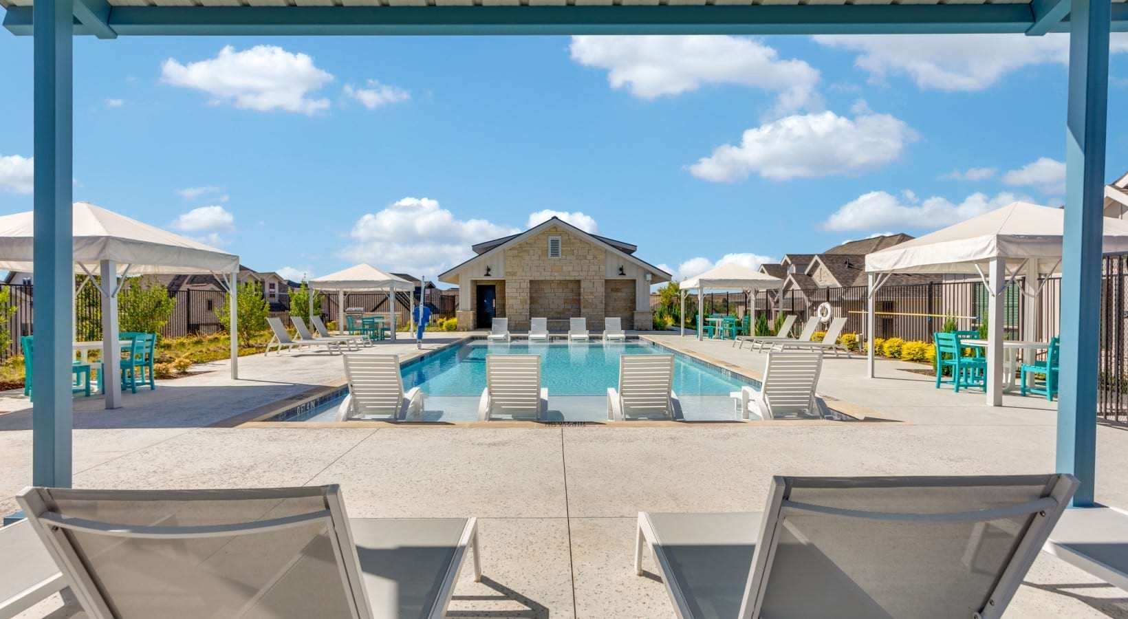 Sparkling swimming pool