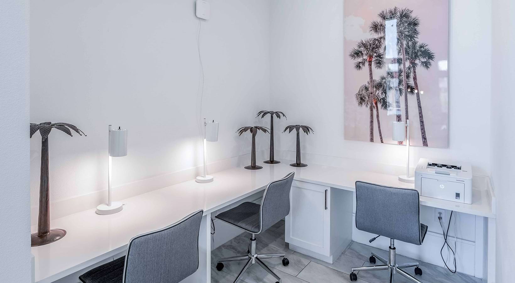 Co-working desks at The Beverley at Denton