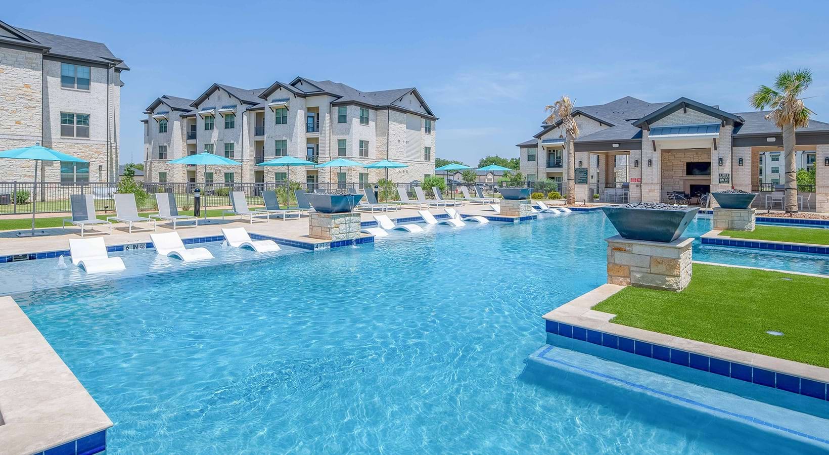 Resort-style pool at The Beverley at Denton