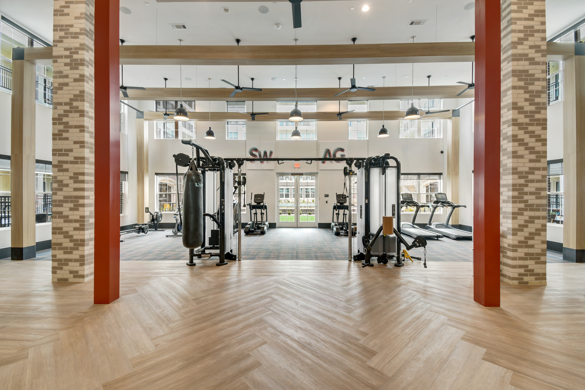 Fitness center at Epoch on Eagle