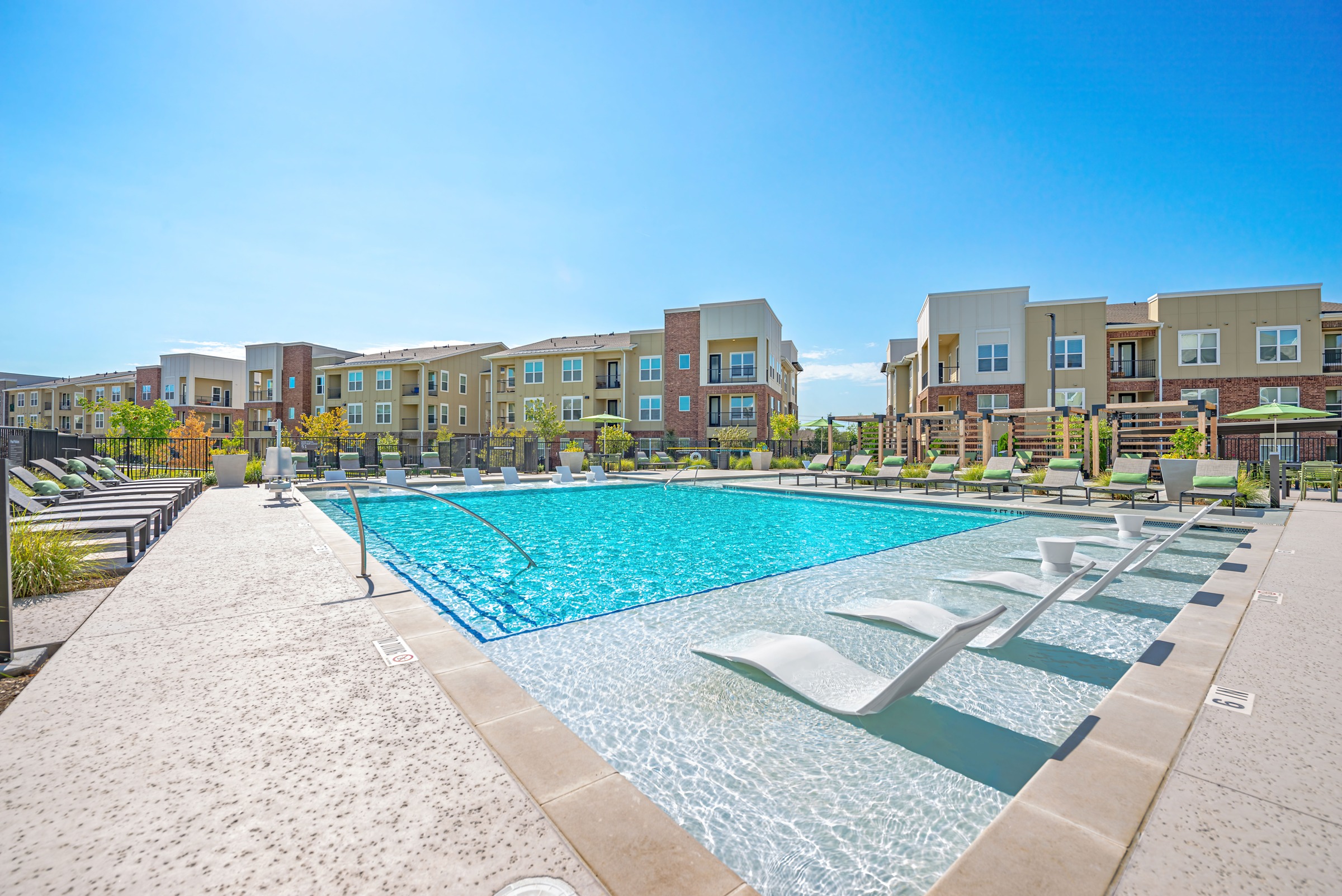 Two Sparkling Swimming Pools with Resort Atmosphere at Alta Denton Station